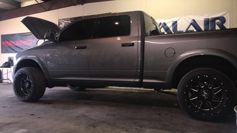 Duncan Diesel Power truck in the shop